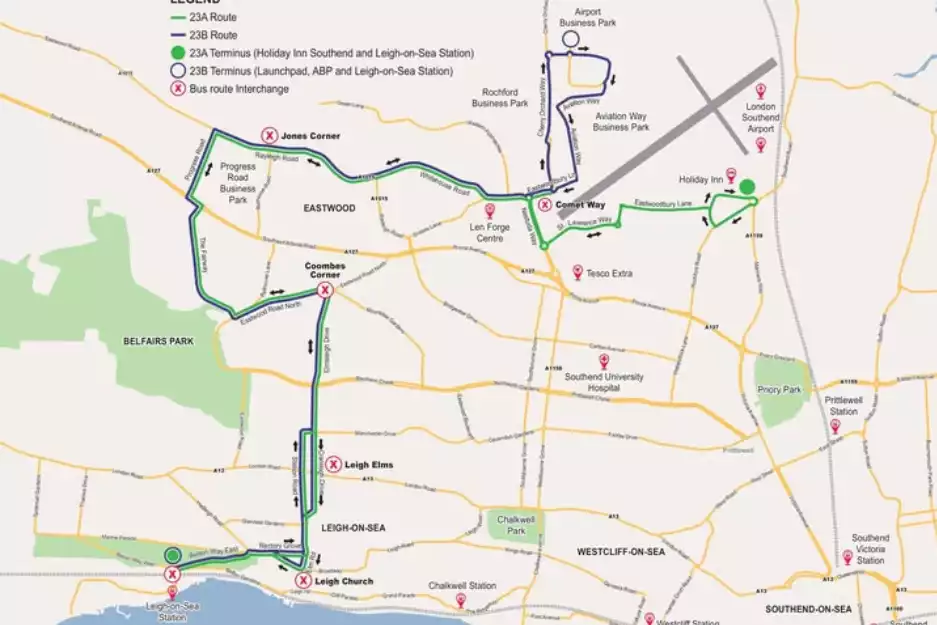 New Leigh-on-sea bus service planned linking Leigh and Eastwood to Southend Airport